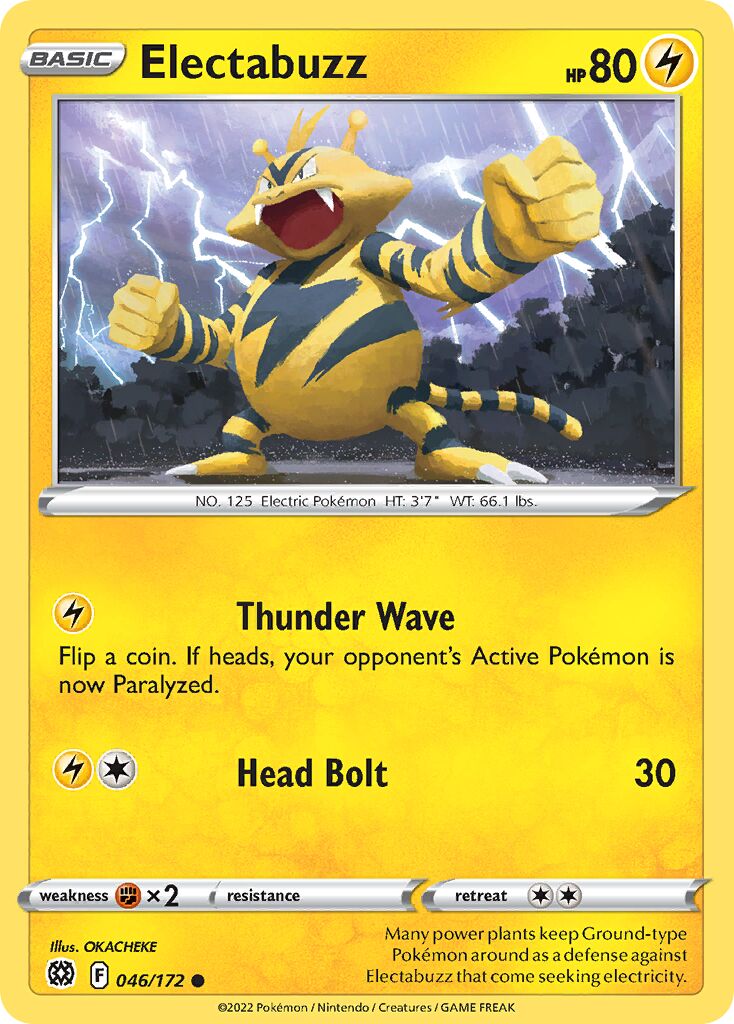Electabuzz 046/216 — Brilliant Stars (English Pokémon TCG card)