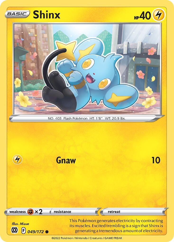 Shinx 049/216 — Brilliant Stars (English Pokémon TCG card)