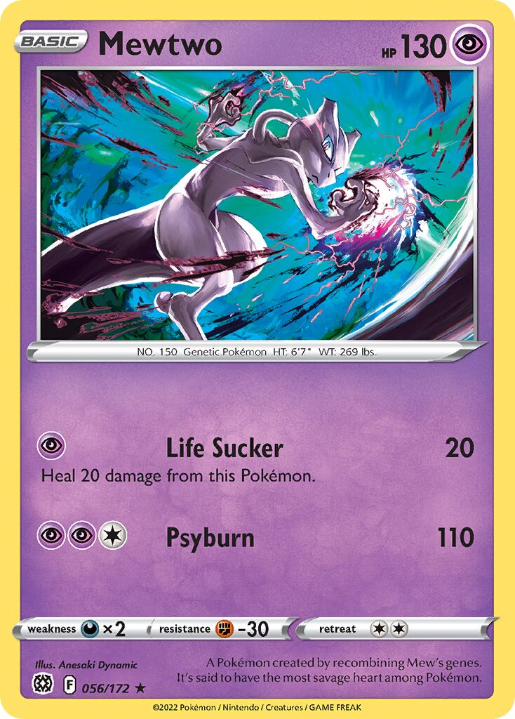 Mewtwo 056/216 — Brilliant Stars (English Pokémon TCG card)