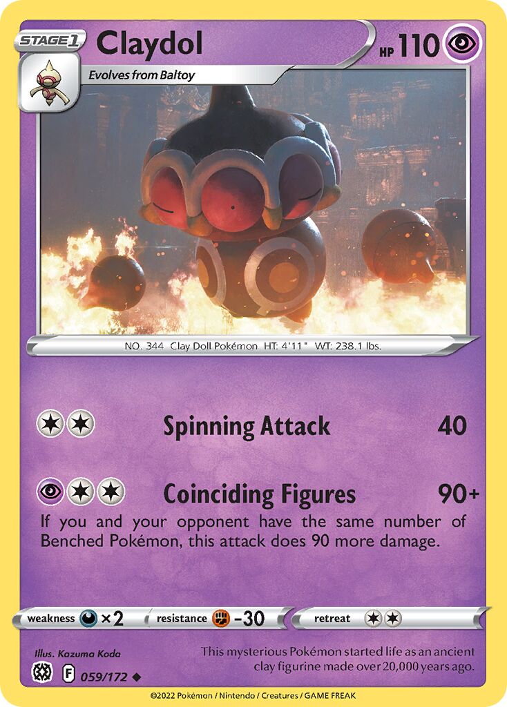 Claydol 059/216 — Brilliant Stars (English Pokémon TCG card)