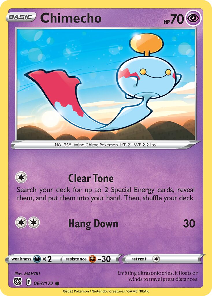 Chimecho 063/216 — Brilliant Stars (English Pokémon TCG card)
