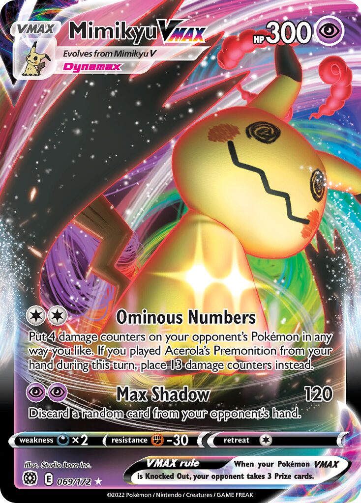 Mimikyu VMAX 069/216 — Brilliant Stars (English Pokémon TCG card)