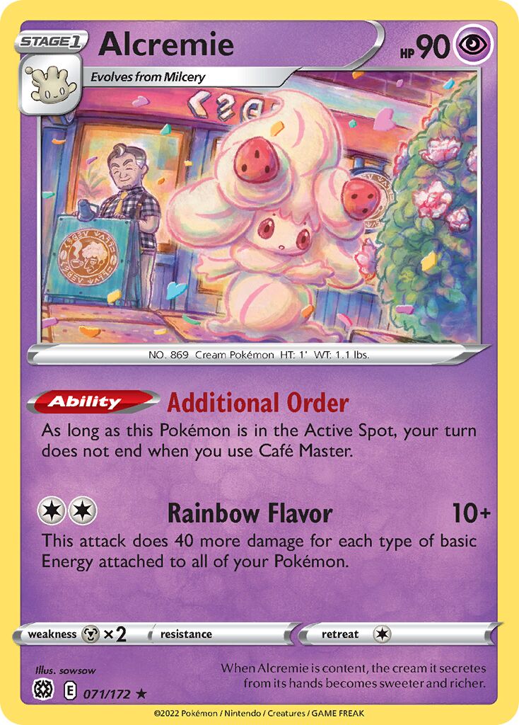 Alcremie 071/216 — Brilliant Stars (English Pokémon TCG card)