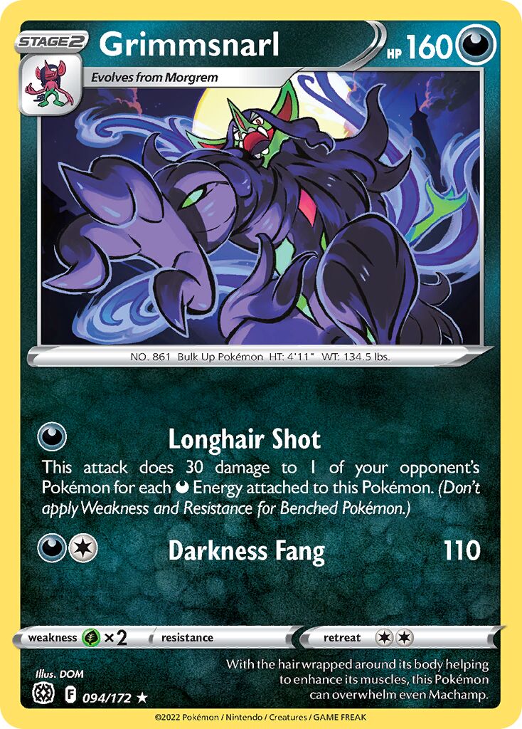 Grimmsnarl 094/216 — Brilliant Stars (English Pokémon TCG card)