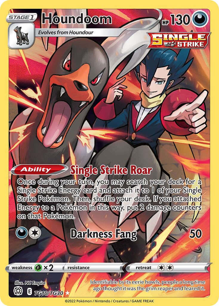 Houndoom TG10 — Brilliant Stars (English Pokémon TCG card)
