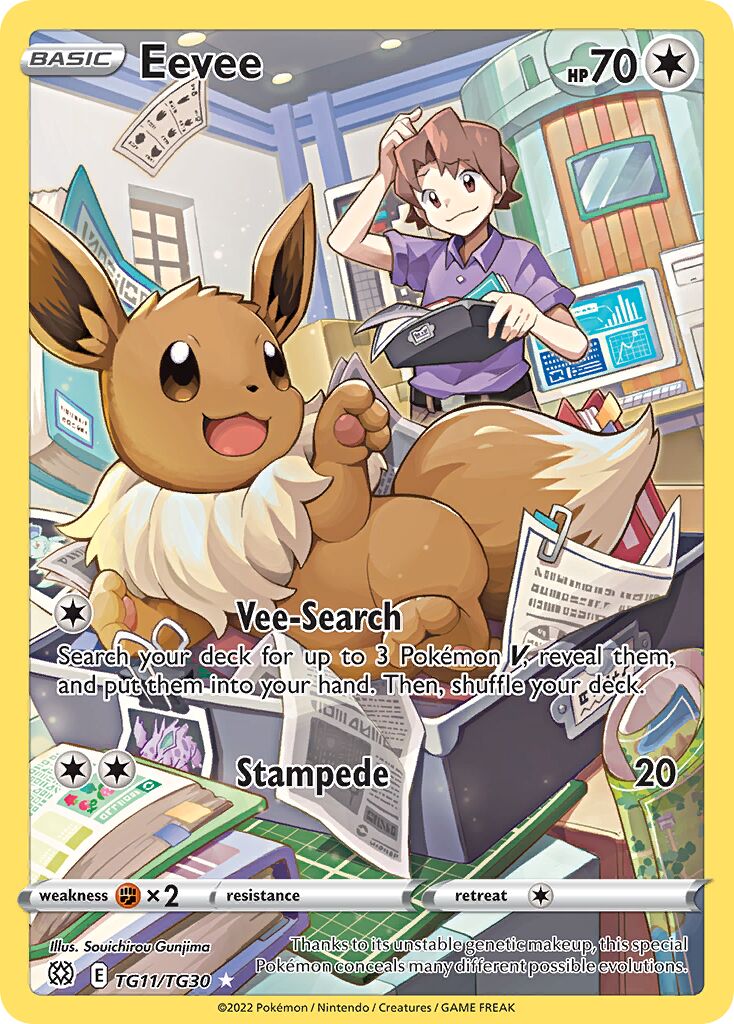 Eevee TG11 — Brilliant Stars (English Pokémon TCG card)