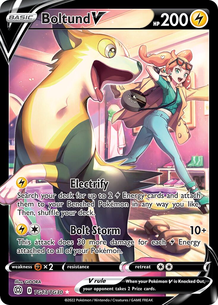 Boltund V TG13 — Brilliant Stars (English Pokémon TCG card)