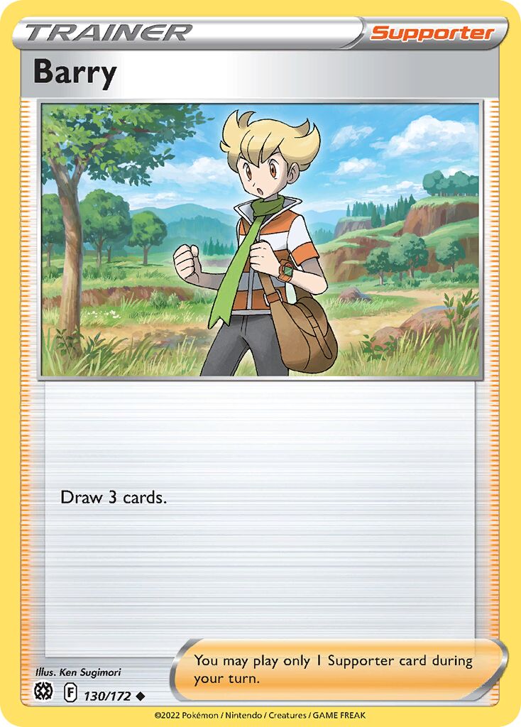 Barry 130/216 — Brilliant Stars (English Pokémon TCG card)