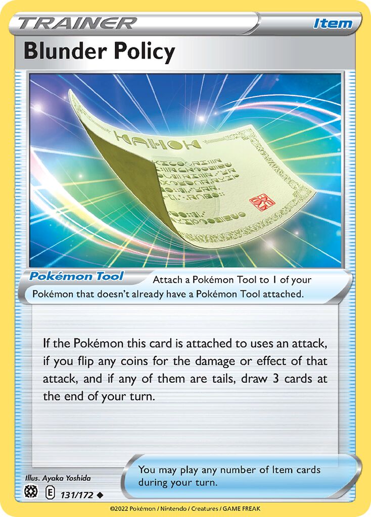 Blunder Policy 131/216 — Brilliant Stars (English Pokémon TCG card)