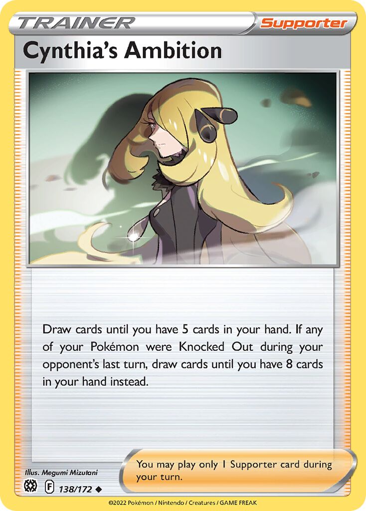 Cynthia's Ambition 138/216 — Brilliant Stars (English Pokémon TCG card)
