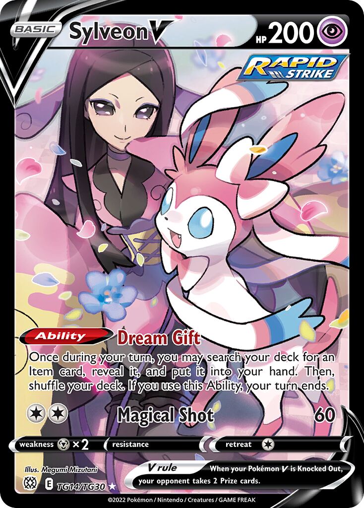 Sylveon V TG14 — Brilliant Stars (English Pokémon TCG card)