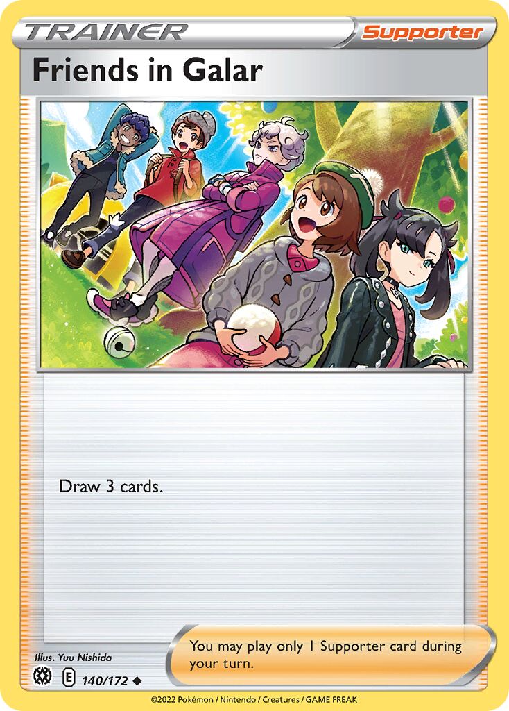 Friends in Galar 140/216 — Brilliant Stars (English Pokémon TCG card)
