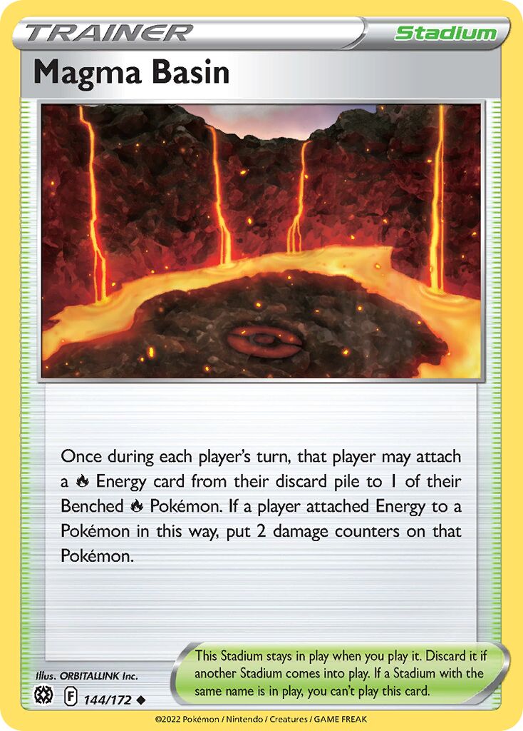 Magma Basin 144/216 — Brilliant Stars (English Pokémon TCG card)