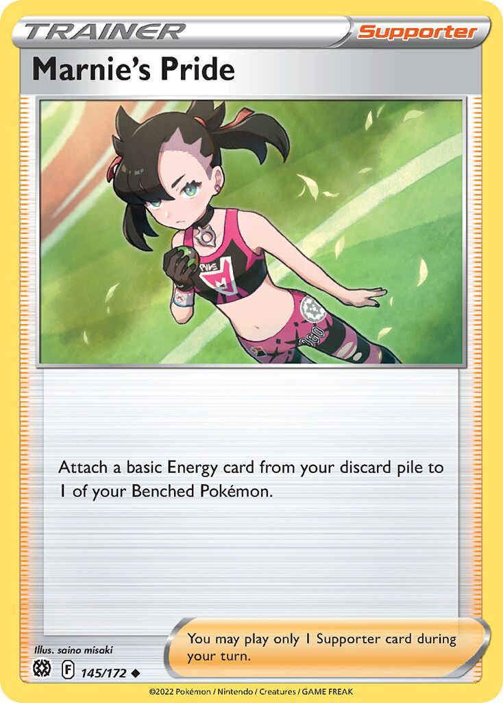 Marnie's Pride 145/216 — Brilliant Stars (English Pokémon TCG card)