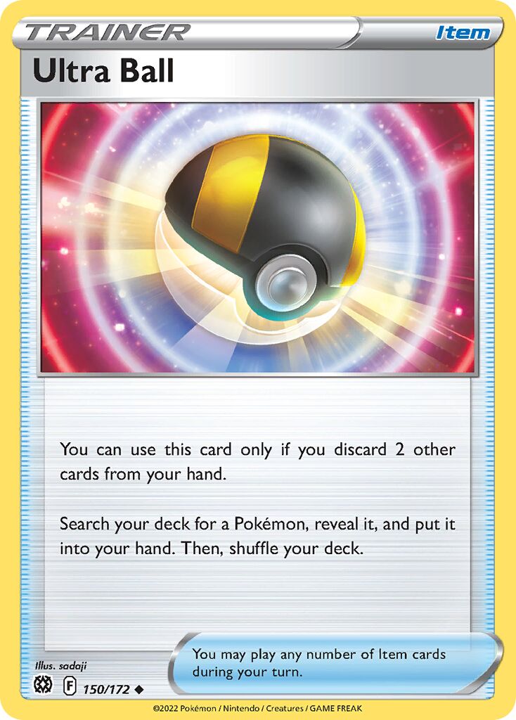 Ultra Ball 150/216 — Brilliant Stars (English Pokémon TCG card)