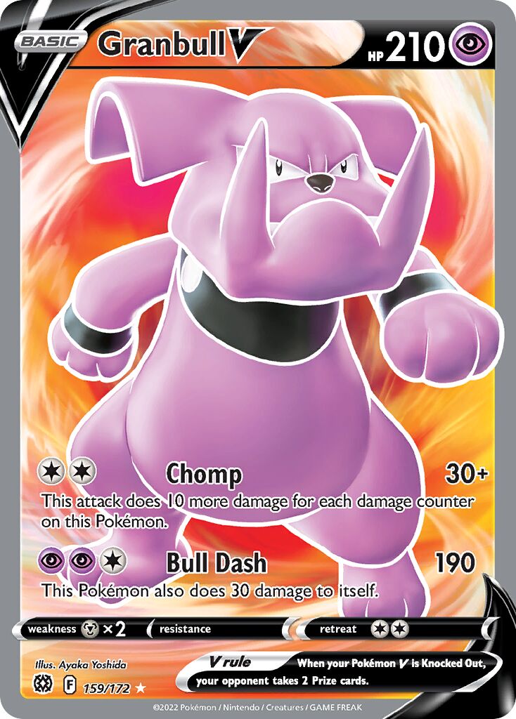 Granbull V 159/216 — Brilliant Stars (English Pokémon TCG card)