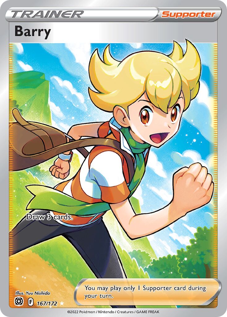 Barry 167/216 — Brilliant Stars (English Pokémon TCG card)