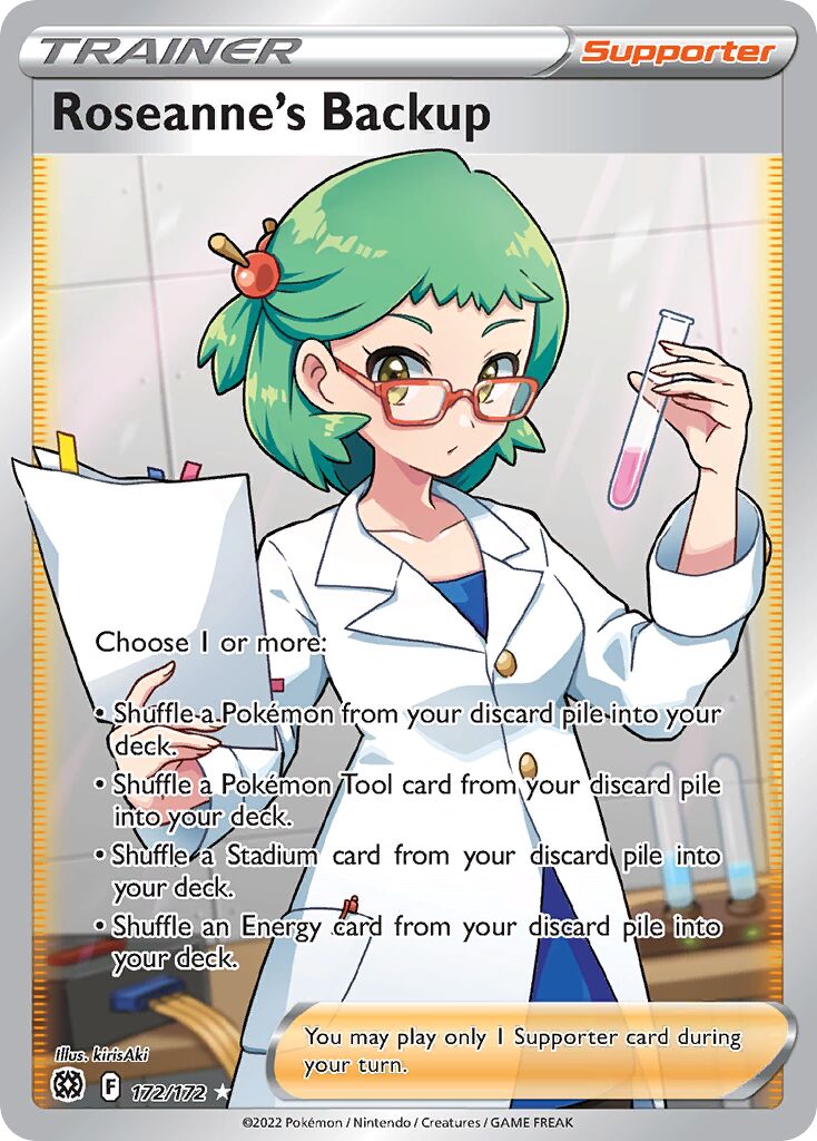 Roseanne's Backup 172/216 — Brilliant Stars (English Pokémon TCG card)