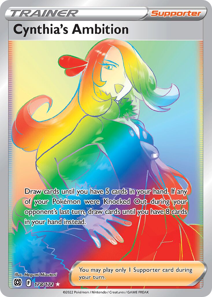 Cynthia's Ambition 178/216 — Brilliant Stars (English Pokémon TCG card)