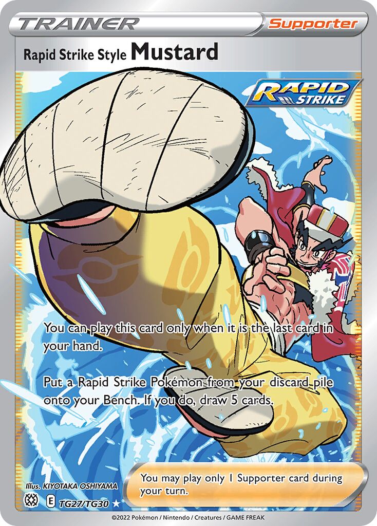 Rapid Strike Style Mustard TG27 — Brilliant Stars (English Pokémon TCG card)