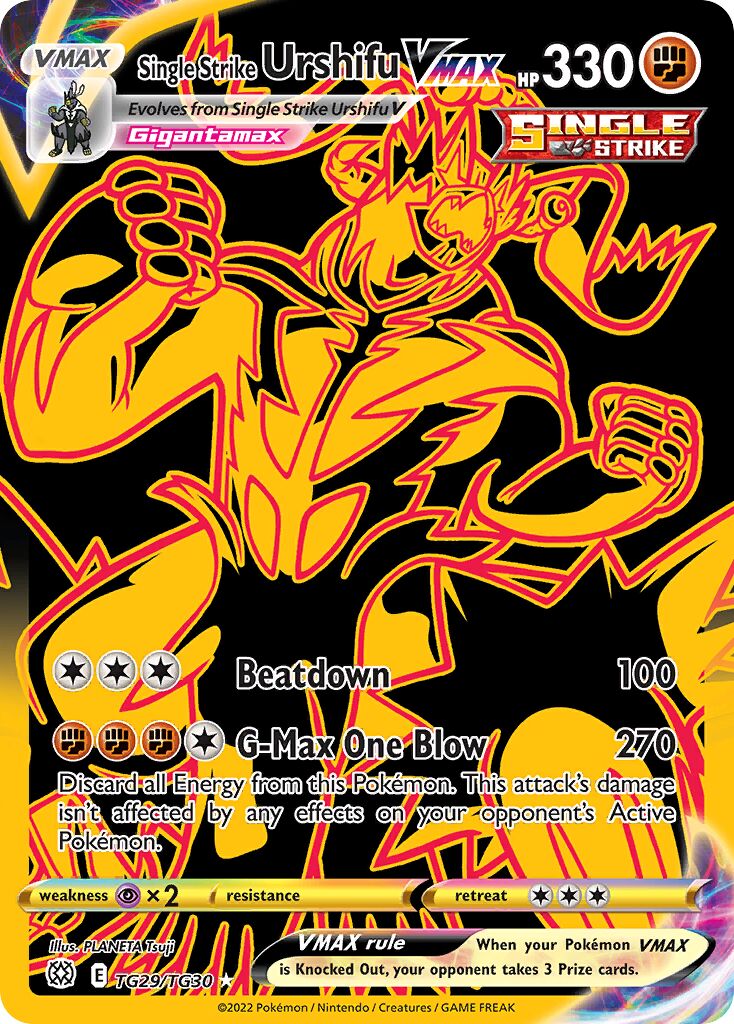 Single Strike Urshifu VMAX TG29 — Brilliant Stars (English Pokémon TCG card)