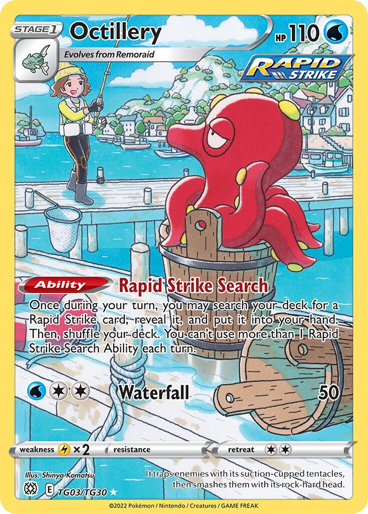 Octillery 003/30 — Brilliant Stars (Trainer Gallery) (English Pokémon TCG card)