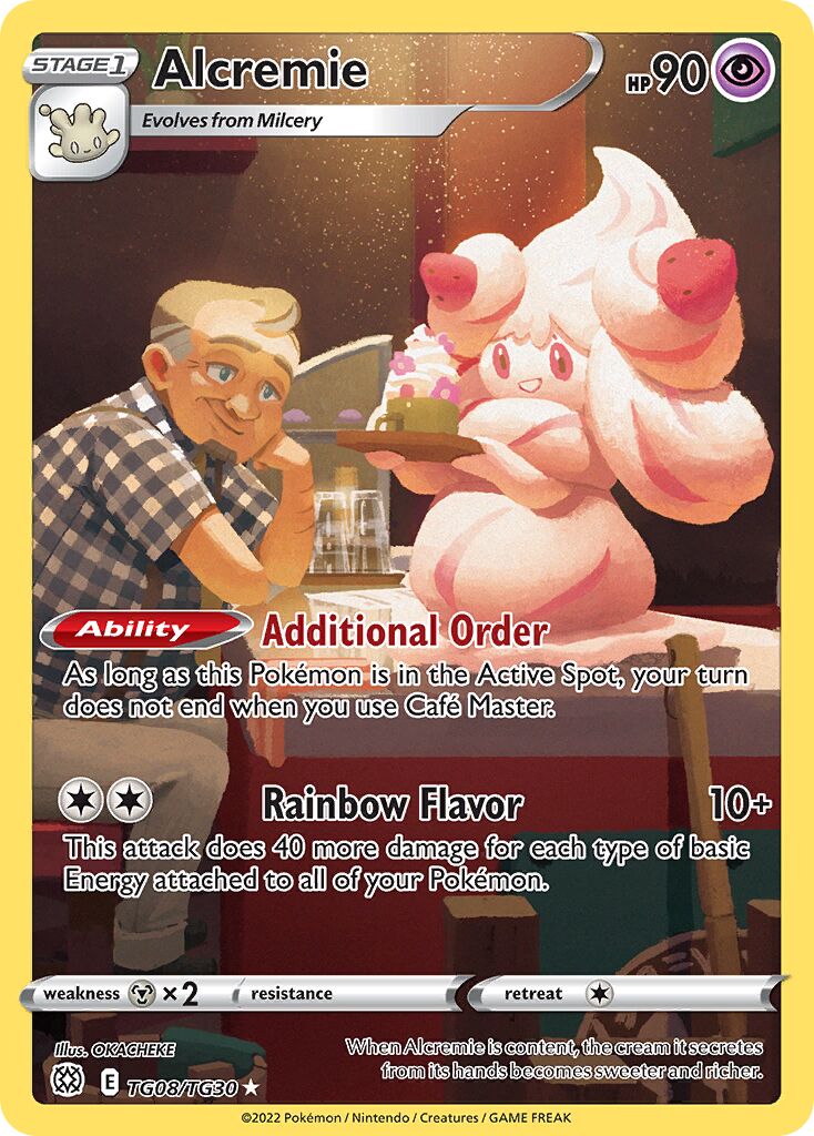 Alcremie 008/30 — Brilliant Stars (Trainer Gallery) (English Pokémon TCG card)