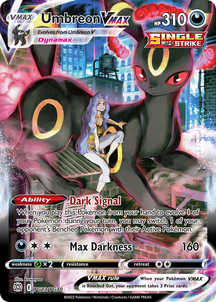 Umbreon VMAX 023/30 — Brilliant Stars (Trainer Gallery) (English Pokémon TCG card)