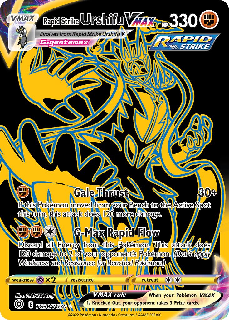 Rapid Strike Urshifu VMAX 030/30 — Brilliant Stars (Trainer Gallery) (English Pokémon TCG card)