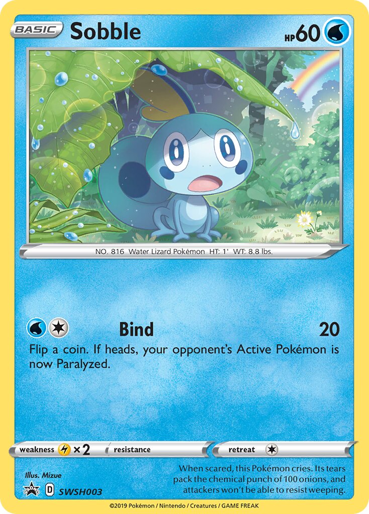 Sobble 003/285 — Sword & Shield Promos (English Pokémon TCG card)