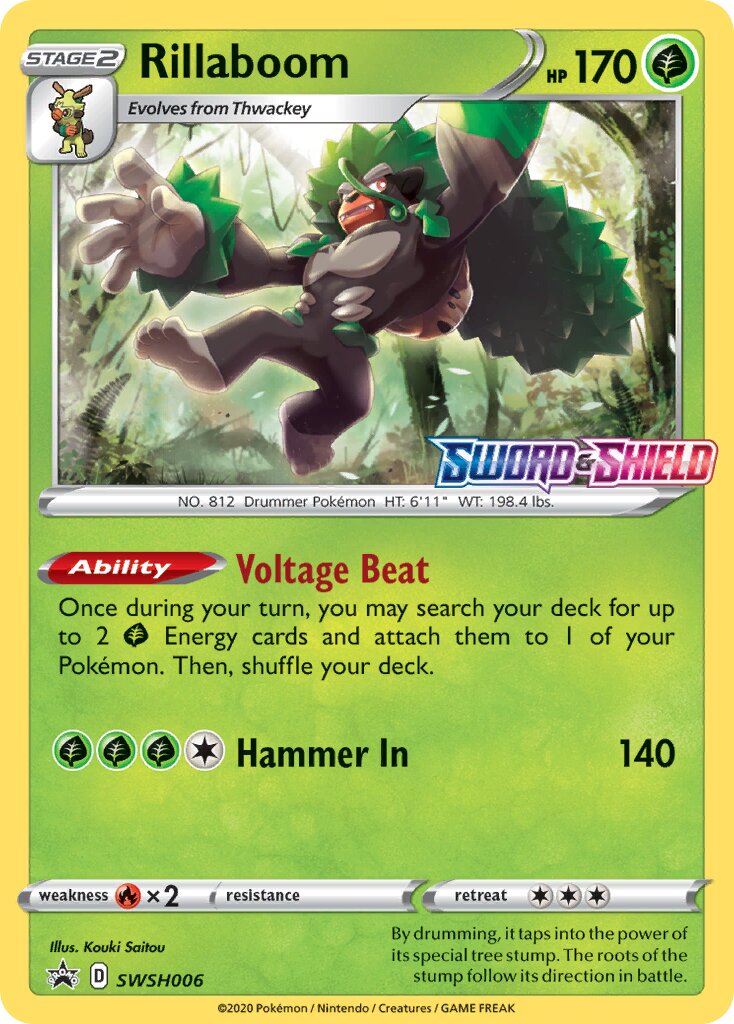 Rillaboom 006/285 — Sword & Shield Promos (English Pokémon TCG card)