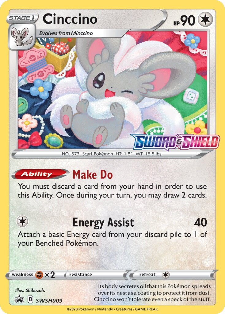 Cinccino 009/285 — Sword & Shield Promos (English Pokémon TCG card)