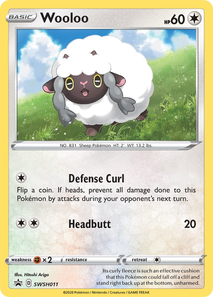Wooloo 011/285 — Sword & Shield Promos (English Pokémon TCG card)