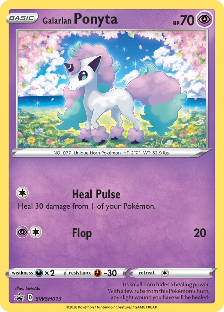 Galarian Ponyta 013/285 — Sword & Shield Promos (English Pokémon TCG card)