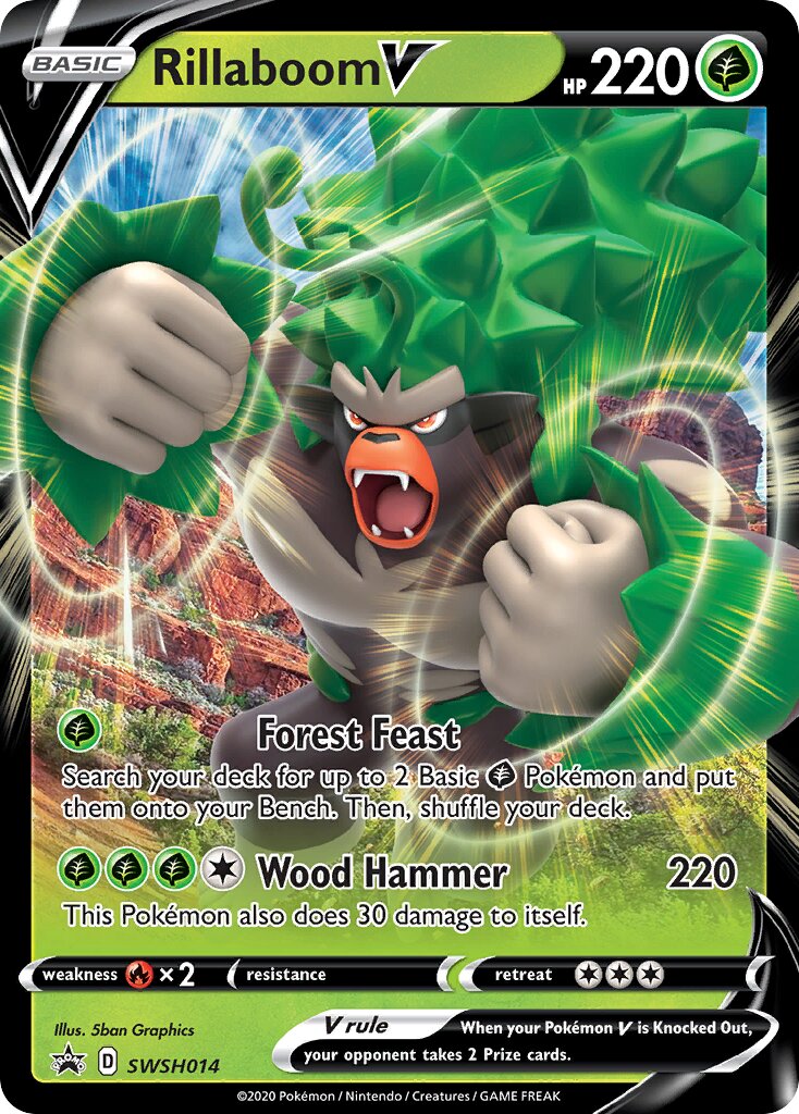 Rillaboom V 014/285 — Sword & Shield Promos (English Pokémon TCG card)
