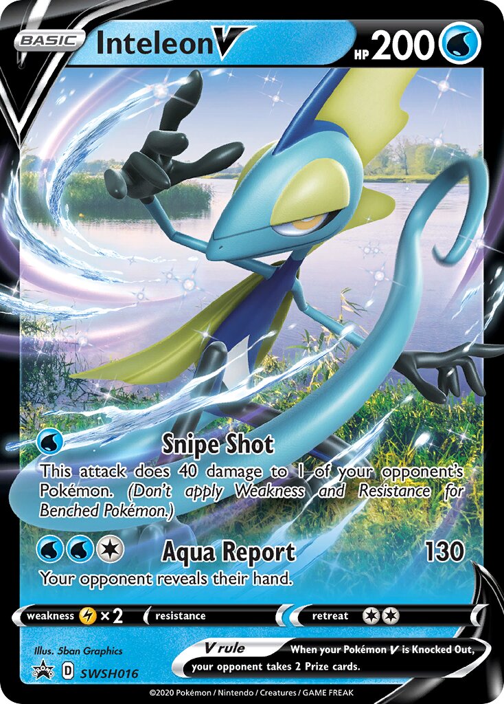 Inteleon V 016/285 — Sword & Shield Promos (English Pokémon TCG card)