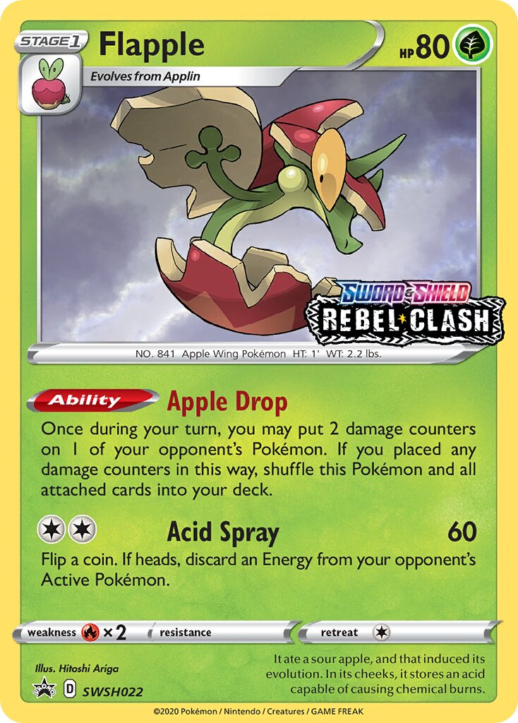 Flapple 022/285 — Sword & Shield Promos (English Pokémon TCG card)