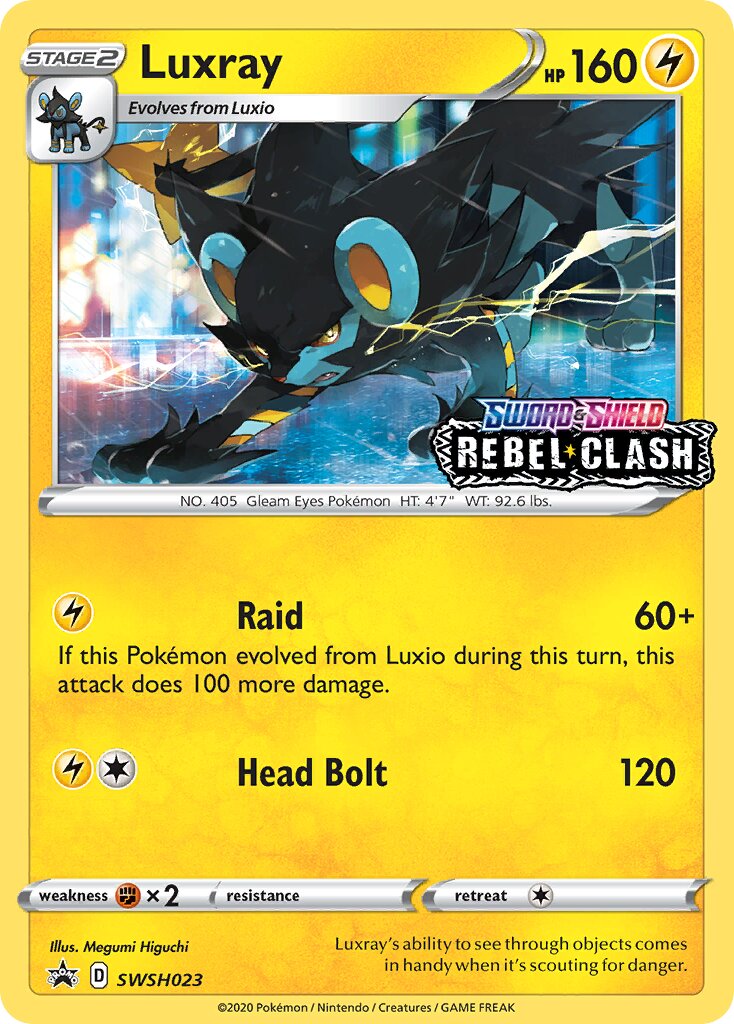 Luxray 023/285 — Sword & Shield Promos (English Pokémon TCG card)