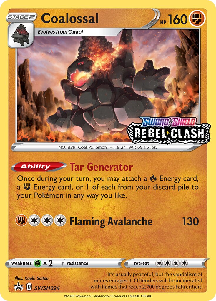 Coalossal 024/285 — Sword & Shield Promos (English Pokémon TCG card)