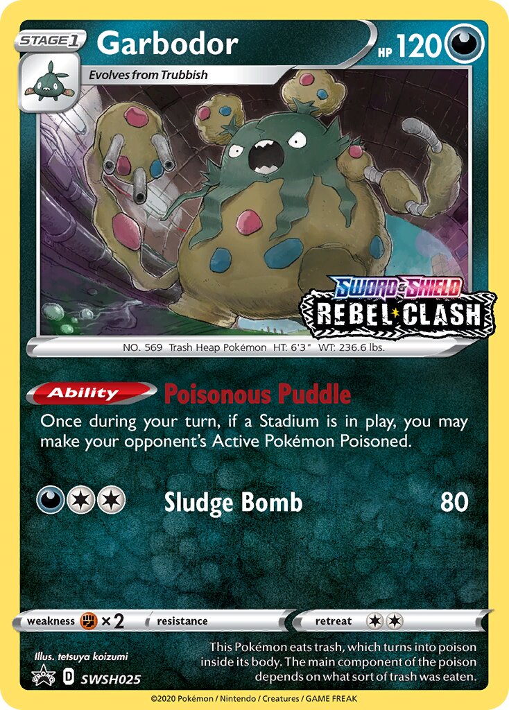 Garbodor 025/285 — Sword & Shield Promos (English Pokémon TCG card)