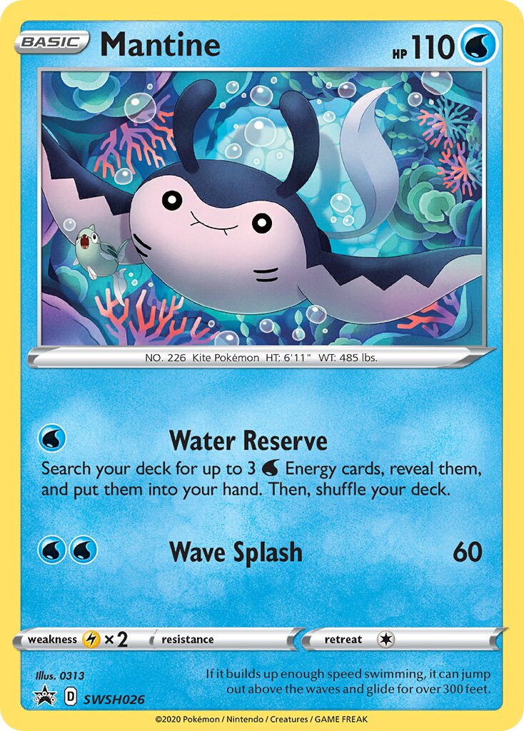 Mantine 026/285 — Sword & Shield Promos (English Pokémon TCG card)