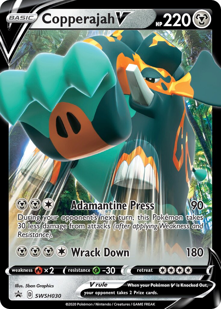Copperajah V 030/285 — Sword & Shield Promos (English Pokémon TCG card)