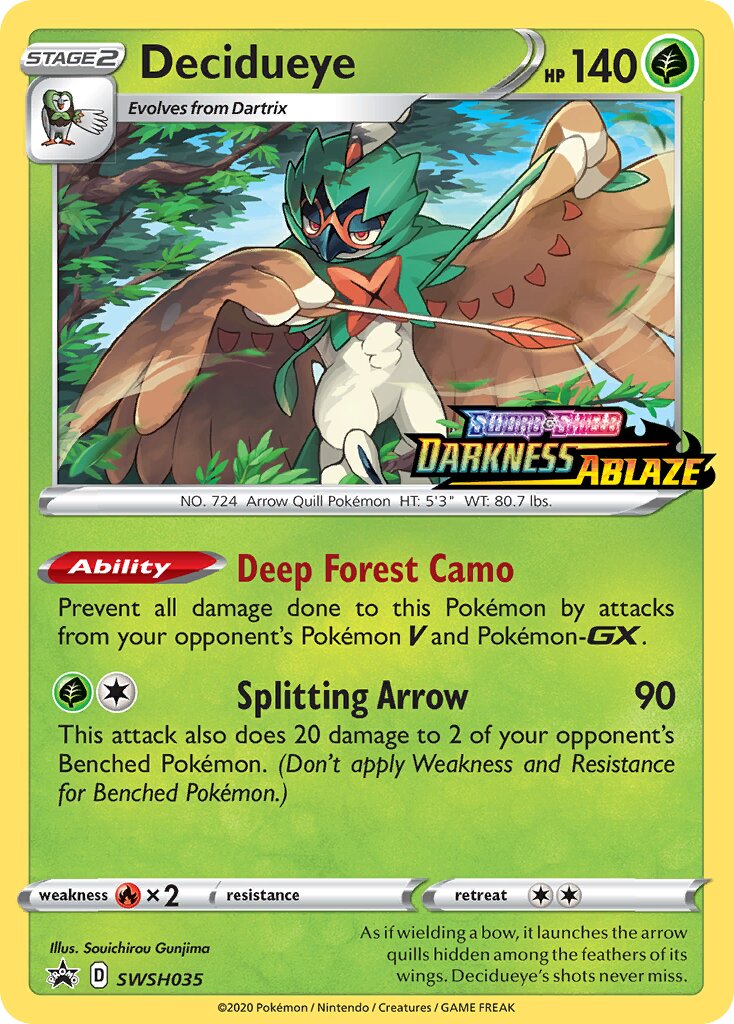 Decidueye 035/285 — Sword & Shield Promos (English Pokémon TCG card)