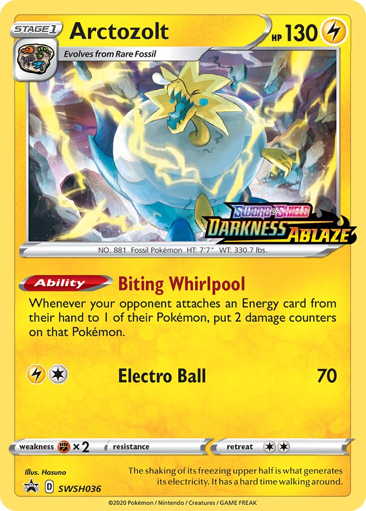 Arctozolt 036/285 — Sword & Shield Promos (English Pokémon TCG card)