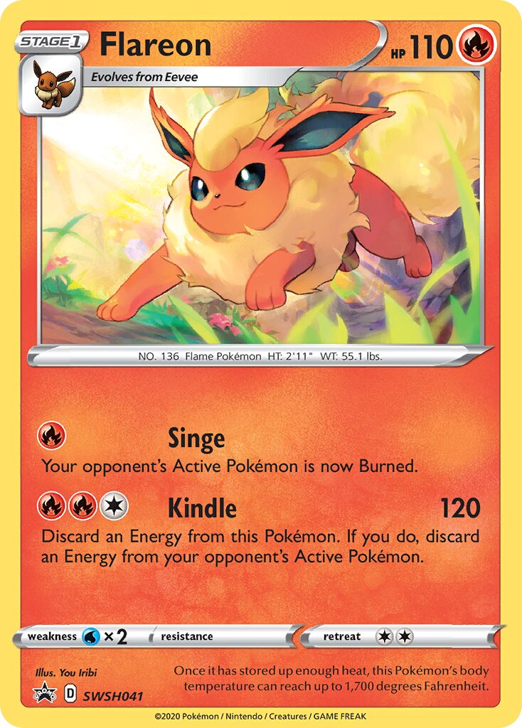 Flareon 041/285 — Sword & Shield Promos (English Pokémon TCG card)
