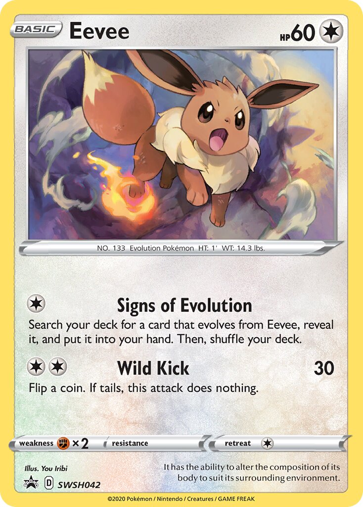 Eevee 042/285 — Sword & Shield Promos (English Pokémon TCG card)