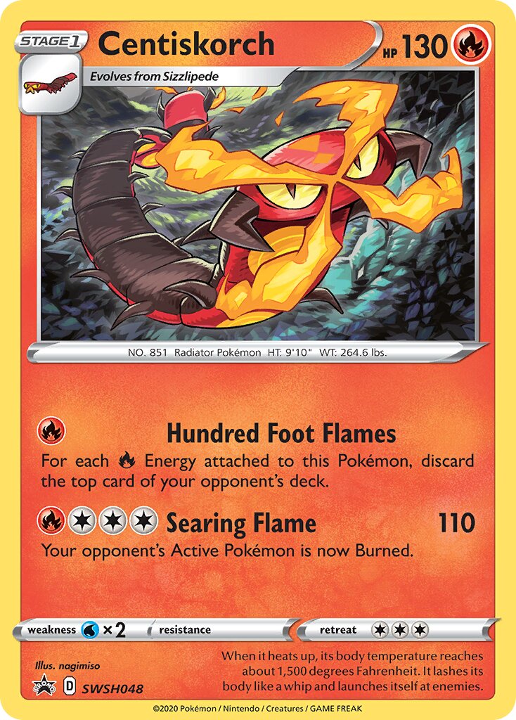 Centiskorch 048/285 — Sword & Shield Promos (English Pokémon TCG card)