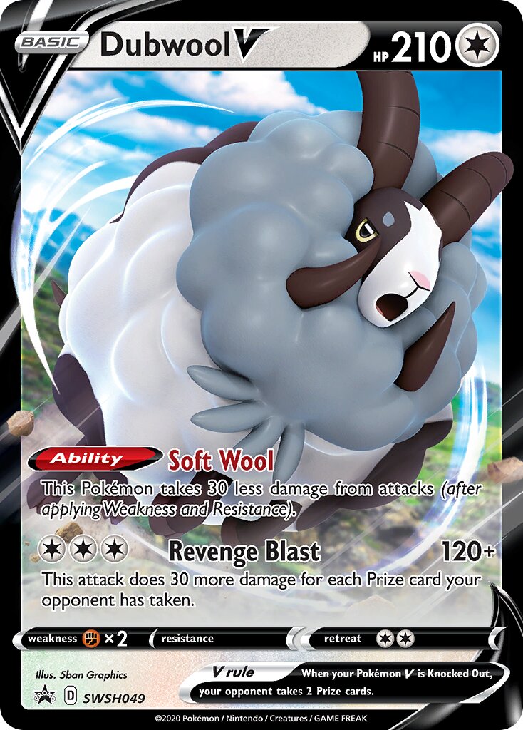Dubwool V 049/285 — Sword & Shield Promos (English Pokémon TCG card)
