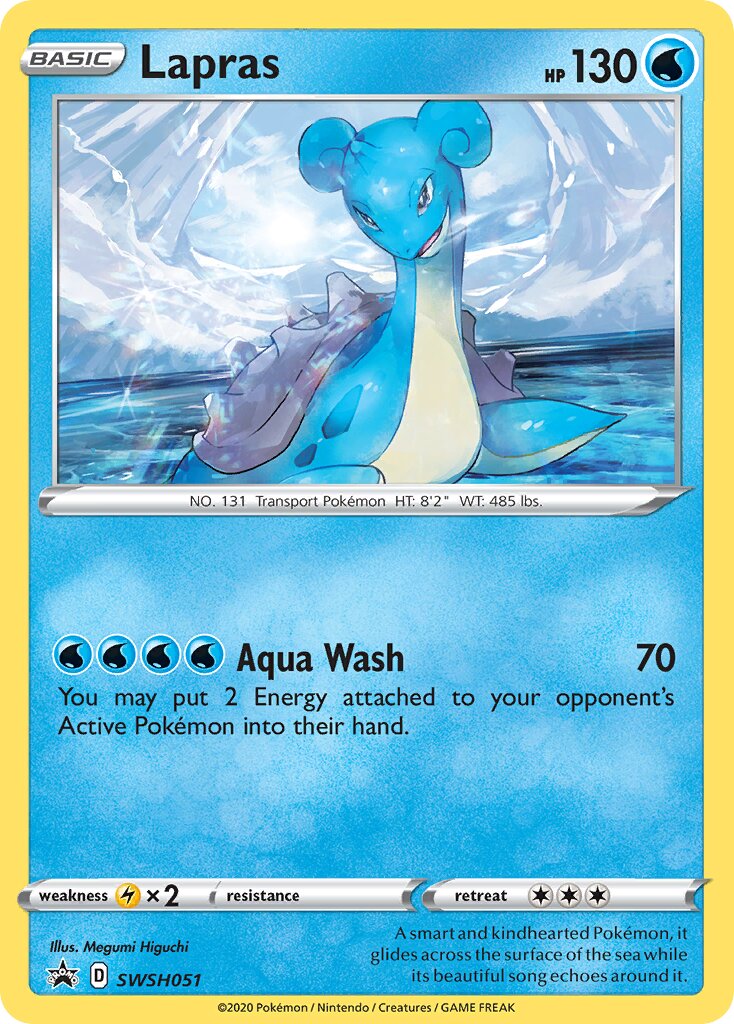 Lapras 051/285 — Sword & Shield Promos (English Pokémon TCG card)