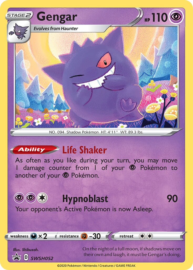 Gengar 052/285 — Sword & Shield Promos (English Pokémon TCG card)